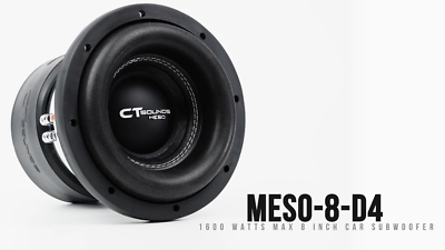 CT Sounds MESO-8-D4 1600 Watt Max Power 8 Inch Car Subwoofer