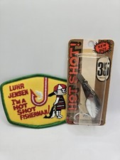 Vintage Luhr Jensen Pre Rapala Hot Shot 35 NO Rattle Nickel Reflector BlackScale
