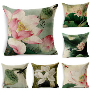 Pillow Cover Plant 18'' Cushion Covers Covers Sofa Waist Vintage Pillow Case 