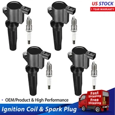 Ignition Coil & Iridium Spark Plug For 2009-2020 Ford Fusion Escape 2.0L 2.5L
