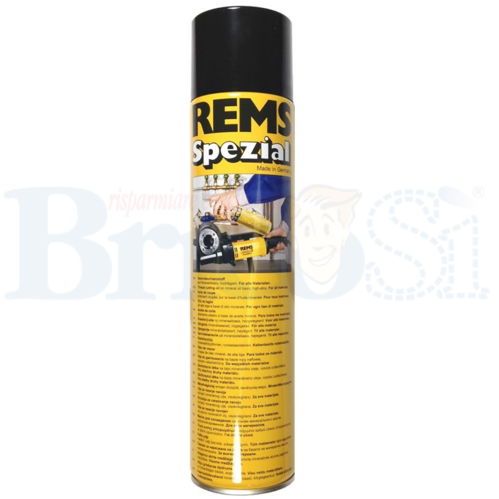 Rems Olio da taglio spray minerale 600ml filettature, filiera, idraulico SPEZIAL