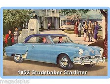 1952 Studebaker Starliner Auto Car Refrigerator / Tool Box Magnet