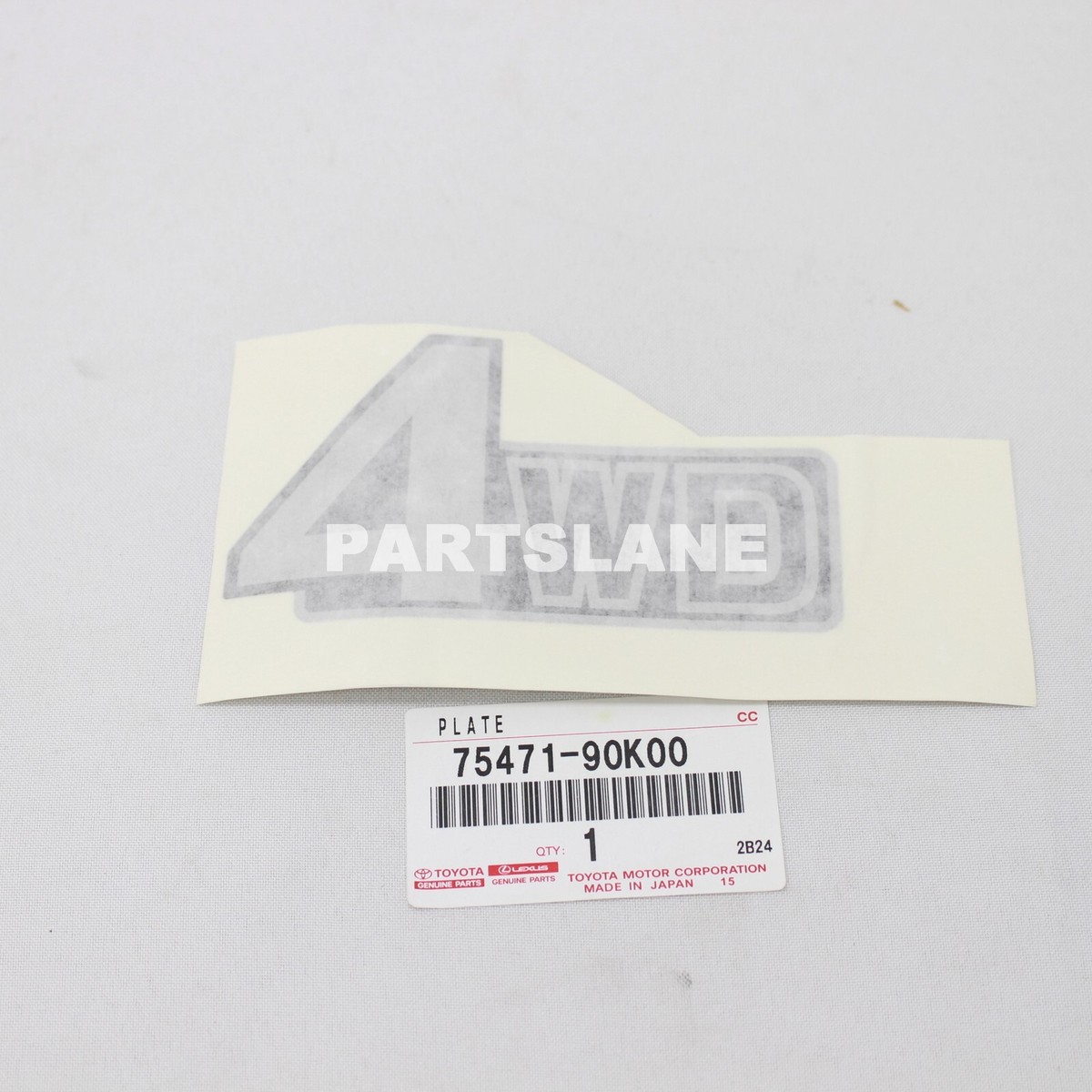 75471-90K00 Toyota OEM Genuine PLATE, REAR NAME, NO.5 (MECHANISM