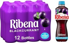 Ribena Blackcurrant Light Juice Drink Pack of 12 x 500ml