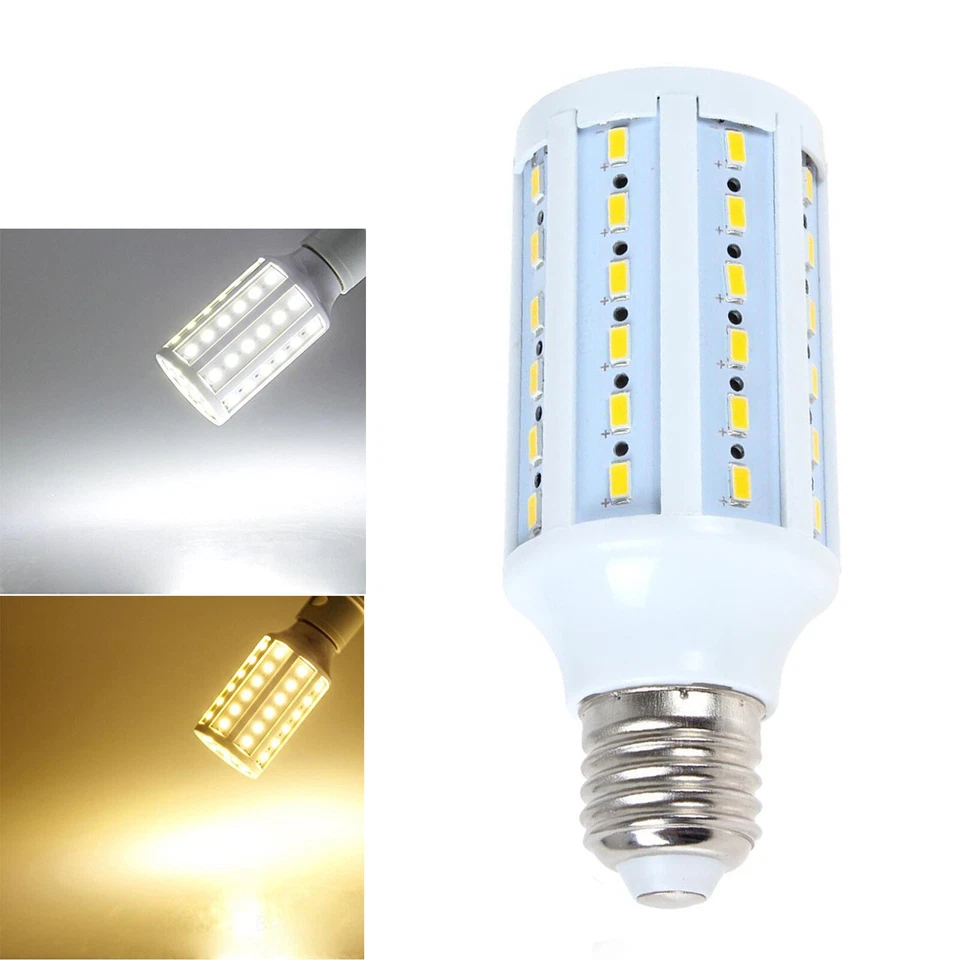 LED Corn Light Bulb 40W 60W 75W 100W 200W Eq. Warm Cool Daylight E26 12V DC E27 - Image 3 of 4