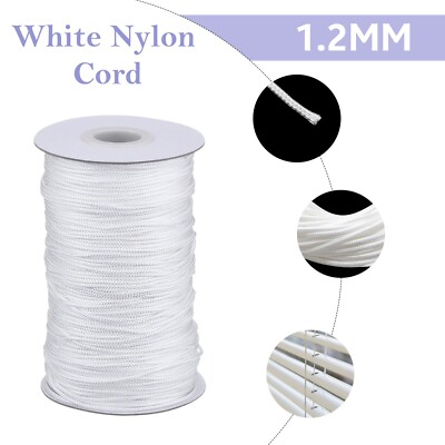 1,2 mm Nylon Weiß Kordel Geflochten Schnur Schmuckherstellung Bild Hängen Armbänder