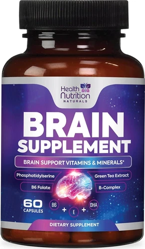 Brain Supplement for Memory & Focus - Nootropics for Concentration & Energy
