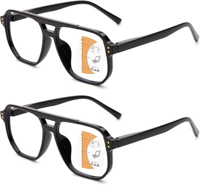 Progressive Multifocus Reading Glasses Men Women Oversize XL - No Line Progre...