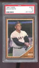1962 Topps #300 Willie Mays PSA 5 Graded Baseball Card MLB San Francisco Giants