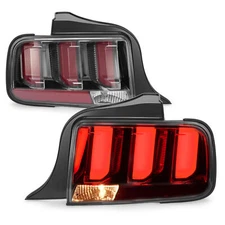 Clear/Smoked Lens LED Tail Lights Brake Lamp For Ford Mustang 2005-2009