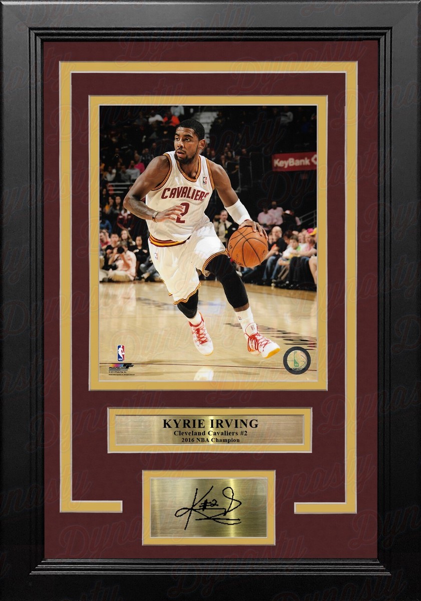 Kyrie Irving Cleveland Cavaliers 8x10 Framed Photo with Engraved Autograph