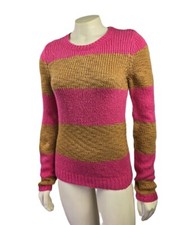 NWT Ann Taylor LOFT Pink/Yellow striped women's Top Sweater XS, S, MP, LP