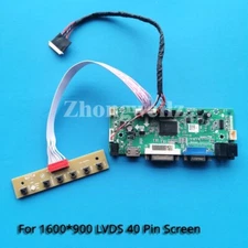 For CLAA173UA01A 40 Pin LVDS Screen VGA DVI HDMI 1600x900 LCD Driver Board Kit