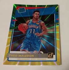 THEO MALEDON 2020-21 Donruss #242 Green & Yellow Holo Laser Rated Rookie RC MINT