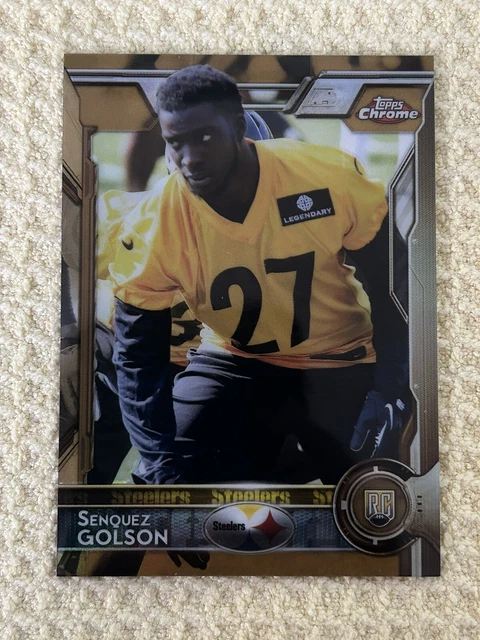 2015 Topps Chrome Mini Rookies GOLD Refractor /10 Senquez Golson #191 Rookie RC