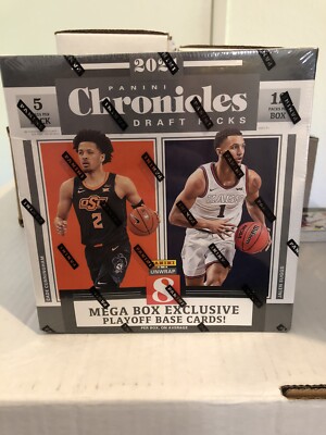 Panini Chronicles Draft Picks 2021 Basketball Mega Box NBA Ncaa 12 Packs Rookies