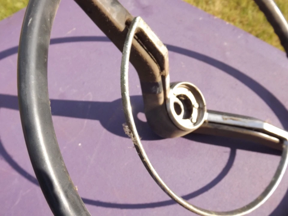 Volkswagen Beetle Karmann Ghia Steering Wheel w/ Horn Ring 1964-1971 311 415 651 - Image 2 of 4