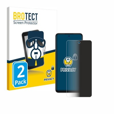 2x Blickschutz Folie für ZTE Blade A75 5G Displayschutz Privacy
