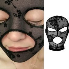 Feminine Mesh Face Cover Hairnet With Floral Accessory Women s Fashion Item