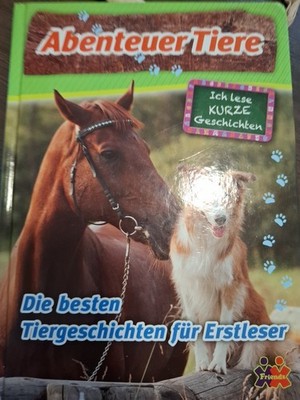 Ich lese KURZE Geschichten. Abenteuer Tiere. Die be... | Buch | Zustand sehr gut