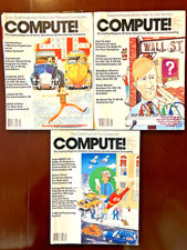 Three 3 "COMPUTE " Magazines from the Early Days of Home Computers