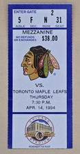 1994 Chicago Blackhawks FINAL NHL GAME Hockey TICKET @ Chicago Stadium - 4/14/94