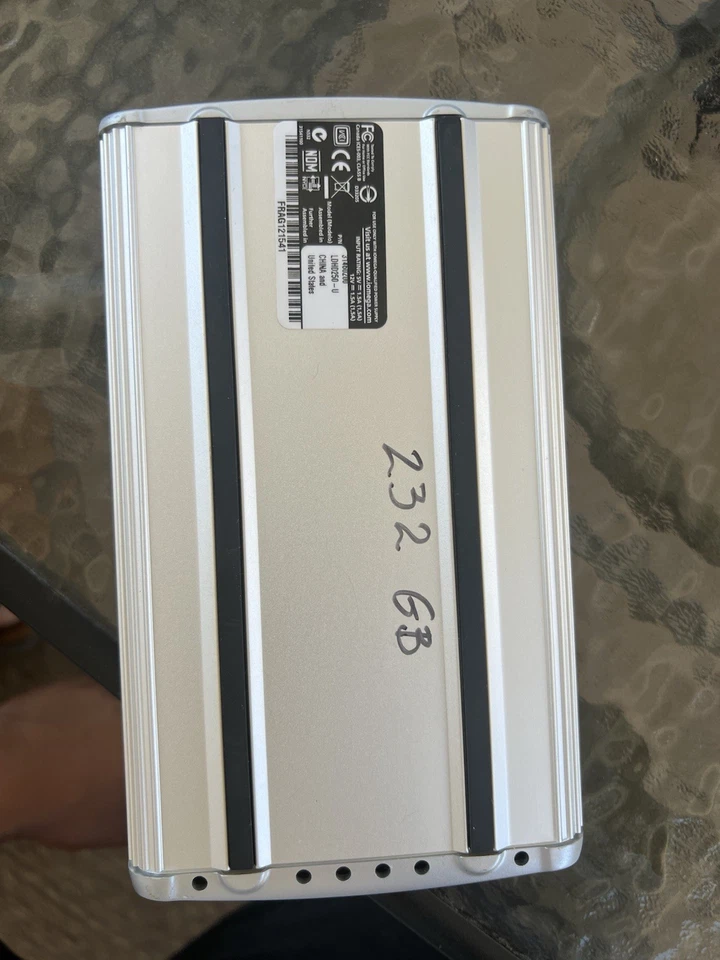 Iomega Ldhd320-U Silver Hi Speed 2.0 Desktop USB External Hard Drive UNTESTED - Image 3 of 4