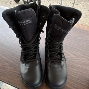 Response Gear Tactical Boots Side Zip Black US Size 9 Medium 1061