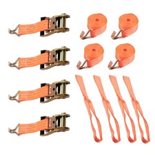 4x 38mm Sangles Autotransport Arrimage Sécurité Pneu Voiture Automobile Remorque