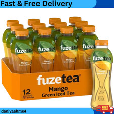 Fuze Iced Tea Mango Flavoured Green Iced Tea Multipack Bottles 12 x 500mL