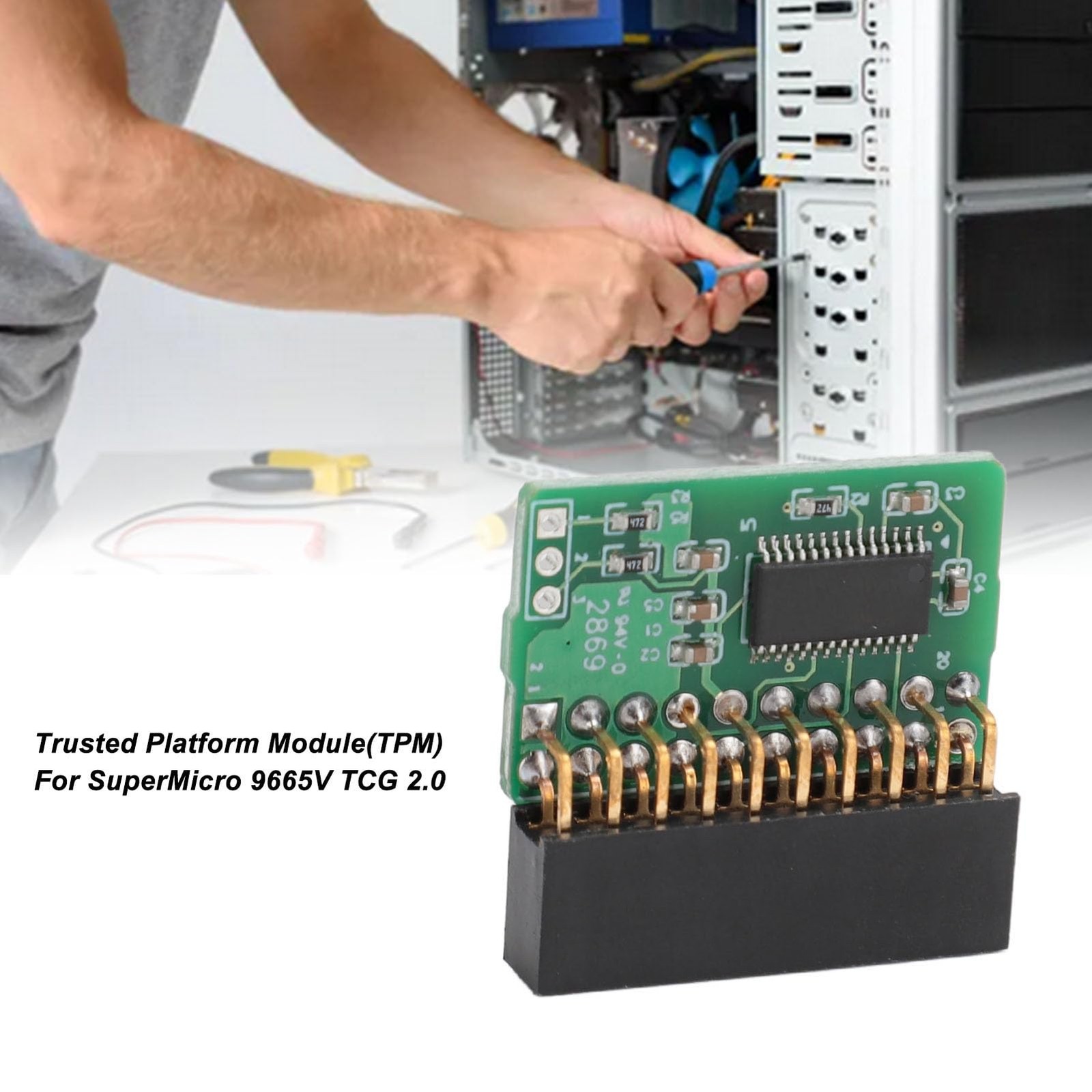 Module TPM 2.0 20 broches avec chiffrement matériel pour SuperMicro