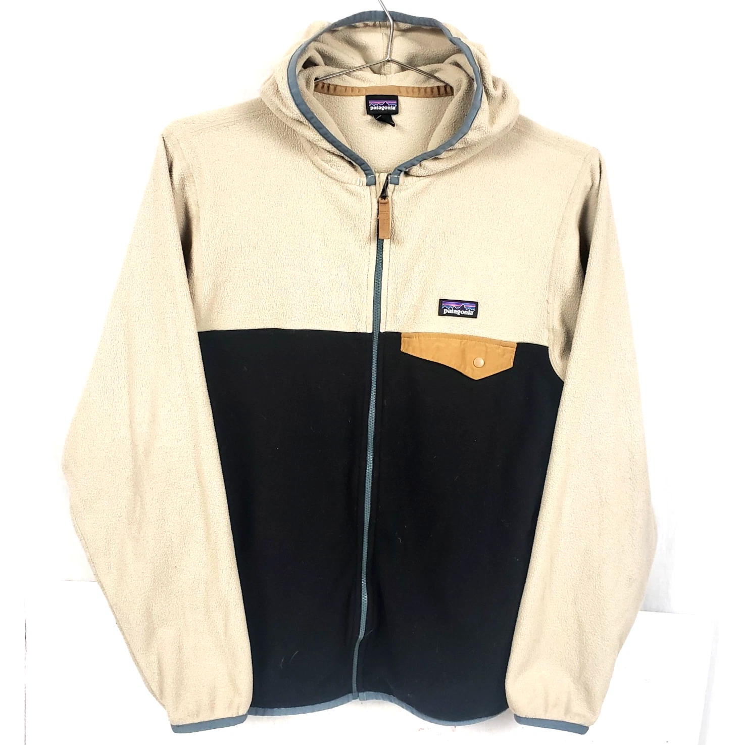 Patagonia Jacket Youth Sz XL 14 Full Zip Fleece Hoodie Outdoor Camping Hiking