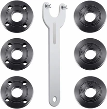 7PCS Angle Grinder Nut & Flange Set - Compatible with Dewalt, Milwaukee, Bosch