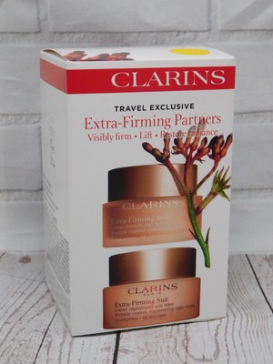CLARINS Extra-Firming Partners SET   Jour/Day Cream & Nuit/Night Cream 1.6oz(x2)