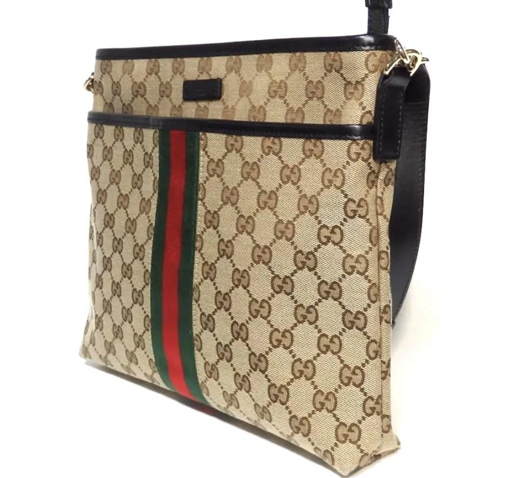Sac bandoulière GUCCI motif Gg cuir toile bandoulière