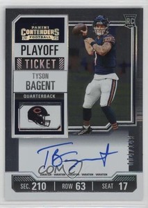 2023 Contenders RPS Variation Playoff Ticket /149 Tyson Bagent Rookie Auto RC