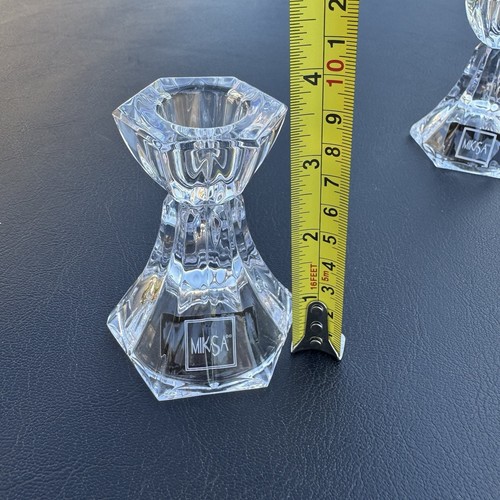 Mikasa Crystal Candlestick Holders- Set Of 2. 3.5” - Picture 8 of 8