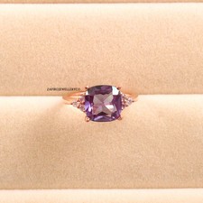 Alexandrite Ring, 925 Sterling Silver, June Birthstone, Engagement Ring