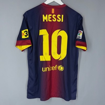 BARCELONA BARCA SPAIN 2012/2013 HOME FOOTBALL SHIRT JERSEY