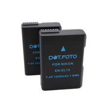 2x EN-EL14a Battery for Nikon D3200 D3300 D3400 D5300 D5500 D5600 P7700 P7800