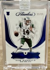 2018 FLAWLESS Football SAM DARNOLD  11/15 RC Sapphire Vikings Rookie Seahawks 