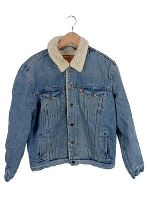 Levi's Sherpa Trucker Jeansjacke Herren Blau Baumwolle Gr. 38 M