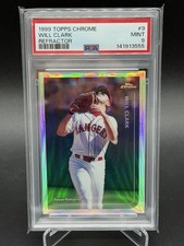 1999 Topps Chrome REFRACTOR Will Clark PSA 9 MINT