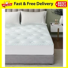 Hansleep Memory Foam Mattress Topper King, Gel King Mattress Topper with Deep...