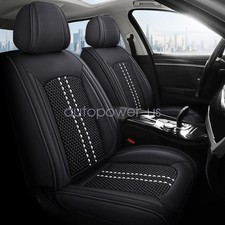 Car 5-seat Covers Full Set For Nissan Pu Leather Cushion Seat Protector Black