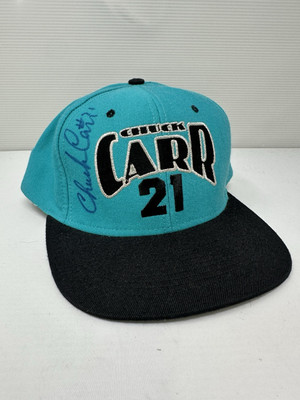 Florida Marlins Jeff Conine Autographed Nutmeg Mills MLB Vintage 90s Snapback