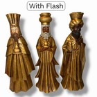 Vintage Set of 3 Wise Men Candleholders, Japan 1966 — photo 3