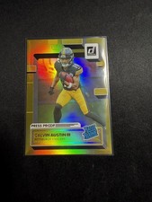 2022 Donruss Rated Rookie Gold Holo Foil Press Proof Calvin Austin #336 RC