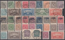 Schleswig Lot 37 Marken gestempelt und mit Falz ansehen !!!!!