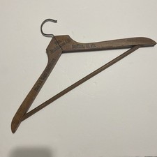 W M Archdeacon Co Mens And Boys Outfitters Grafton WVa WV Wooden Coat Hanger